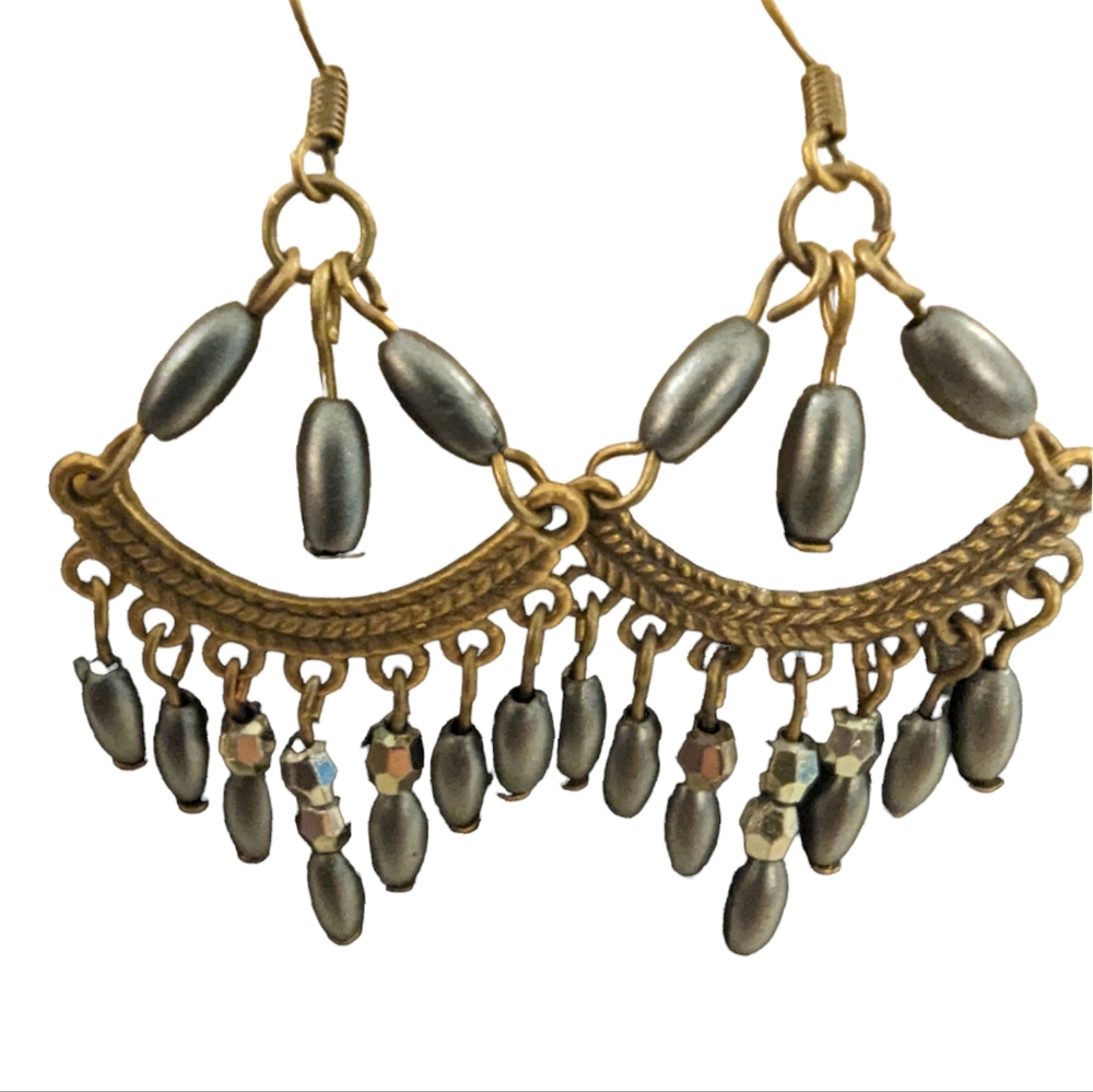 Beaded dangle earrings